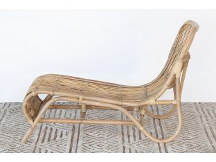 Natural Rattan Lounge Chair 