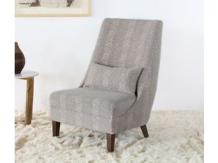 Faux Deer Pattern Fabric Lounge Chair