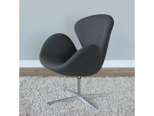 Winter Grey Jacobsen Style Swan Chair