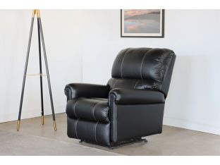 Black Leather Recliner 