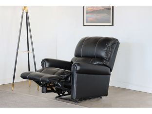 Black Leather Recliner 