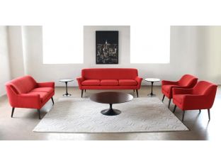 Restored Saarinen Coffee Table Black With Wood Top