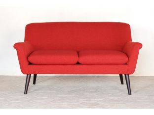 Murphy Loveseat in Poppy Red