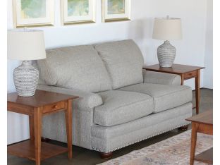 Traditional 2-seat 66" Beige Loveseat