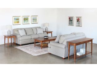 Traditional 2-seat 66" Beige Loveseat