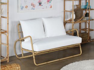Faux Rattan Loveseat (Outdoor)