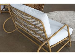 Faux Rattan Loveseat (Outdoor)