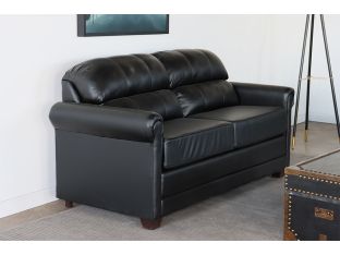 Black Leather Loveseat