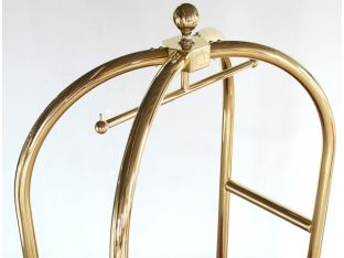 Brass Birdcage Style Luggage Cart