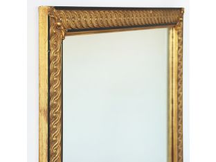 French Classical Ebonized and Giltwood Mirror