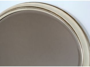 Rose-Tinted Oval Mirror