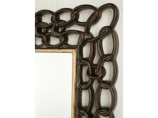 Mottled Copper Links Mirror