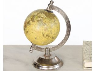 Colony Globe with Nickel Finish Base