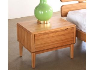 Modern Bamboo 1-Drawer Nightstand