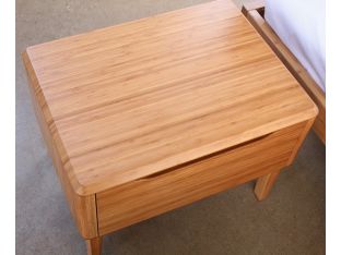 Modern Bamboo 1-Drawer Nightstand