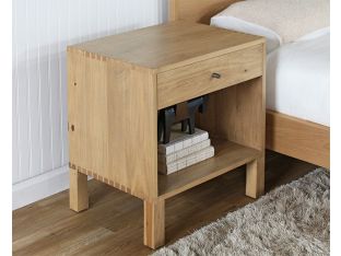Poplar 1 Drawer Nightstand