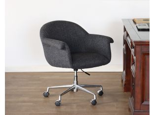 Dark Grey Office Chair on Casters