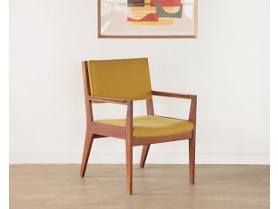 Vintage Yellow Mid Century Armchair