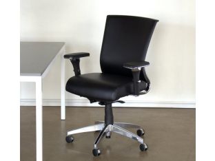 Black Leather Executive Desk Chair