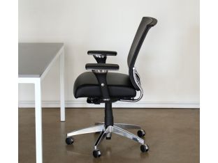 Black Leather Executive Desk Chair