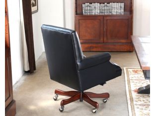 Black Leather Mid Back Executive Chair