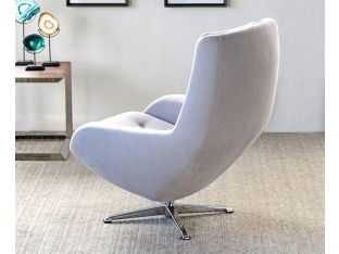 Modern Tufted Office Chair in Light Gray