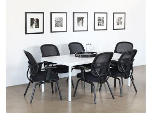 6' Office Table with White Top