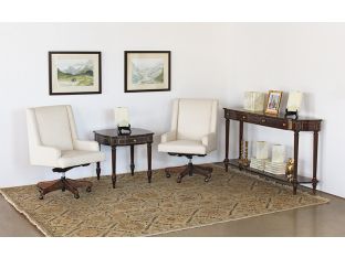 Fawn Linen Desk Chair 