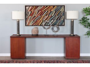 Vintage Wooden Office Credenza