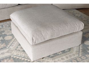 Warm Flax Ottoman Sectional