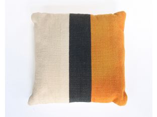 Block Stripe Red Pillow