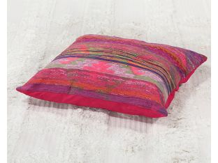Pink & Red Tribal Floor Pillow
