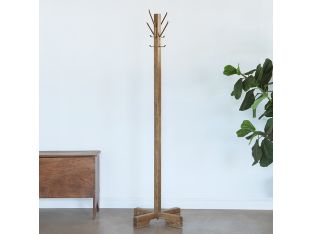 Antique School or Office Coat Rack