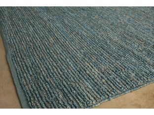 8' x 10' Blue-Gray Handwoven Hemp Rug