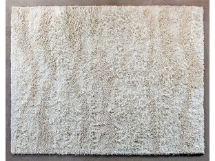 8' x 10'6" Beige Wave Shag Rug