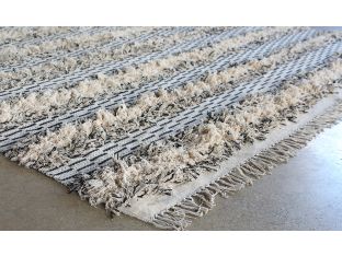 9' x 12' Fringe Stripe Rug