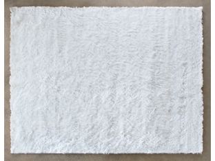 7’6 x9’6 Snow White Plush Shag Rug