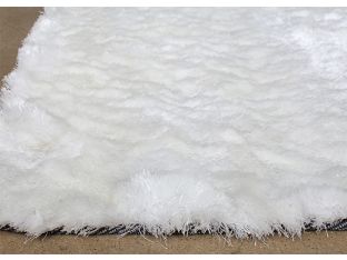 7’6 x9’6 Snow White Plush Shag Rug