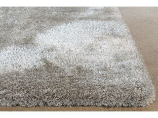 5X8 Sterling Silver Hand-Tufted Plush Rug