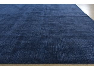 9' x 13' Navy Hand-Loomed Plush Rug