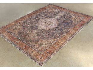 8' 4" X 11' 6" Antique Plum/Multi Wool Rug