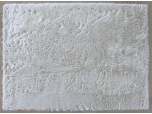 7' 6" X 9' 6" Bone Faux Fur One Inch Pile Rug