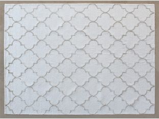 7' 6" X 9' 6" Ivory And Beige Geometric Rug