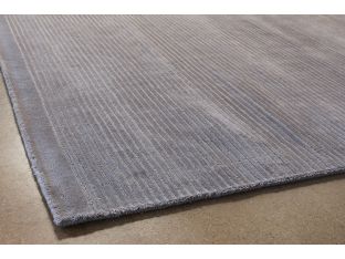 8' X 11'  Gray Loop And Cut Pile Rug 