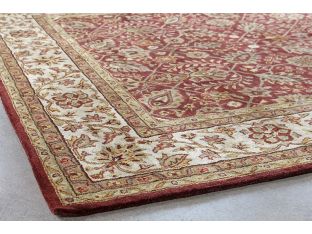 9'3" X 13'  Cranberry Persian Tufted Wool Rug
