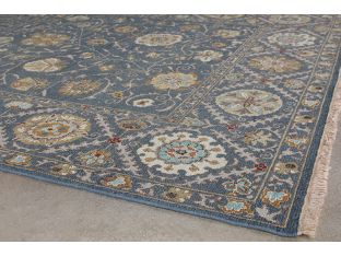 7'9" X 9'9" Sage Soumak Hand Knotted Wool Rug