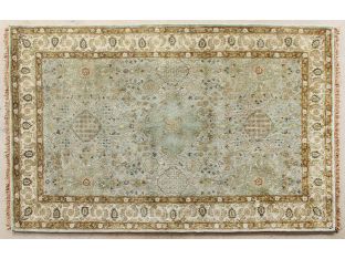 5' X 8' Ocean Persian Style Tufted Wool Rug