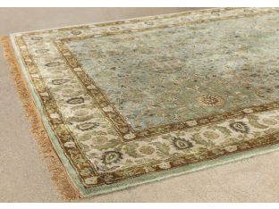 5' X 8' Ocean Persian Style Tufted Wool Rug