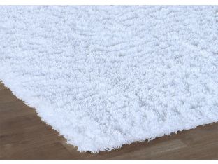 9' X 12' Snow-White Two-Inch Pile Shag Rug 