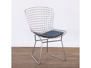 Bertoia Style Chrome Wire Side Chair